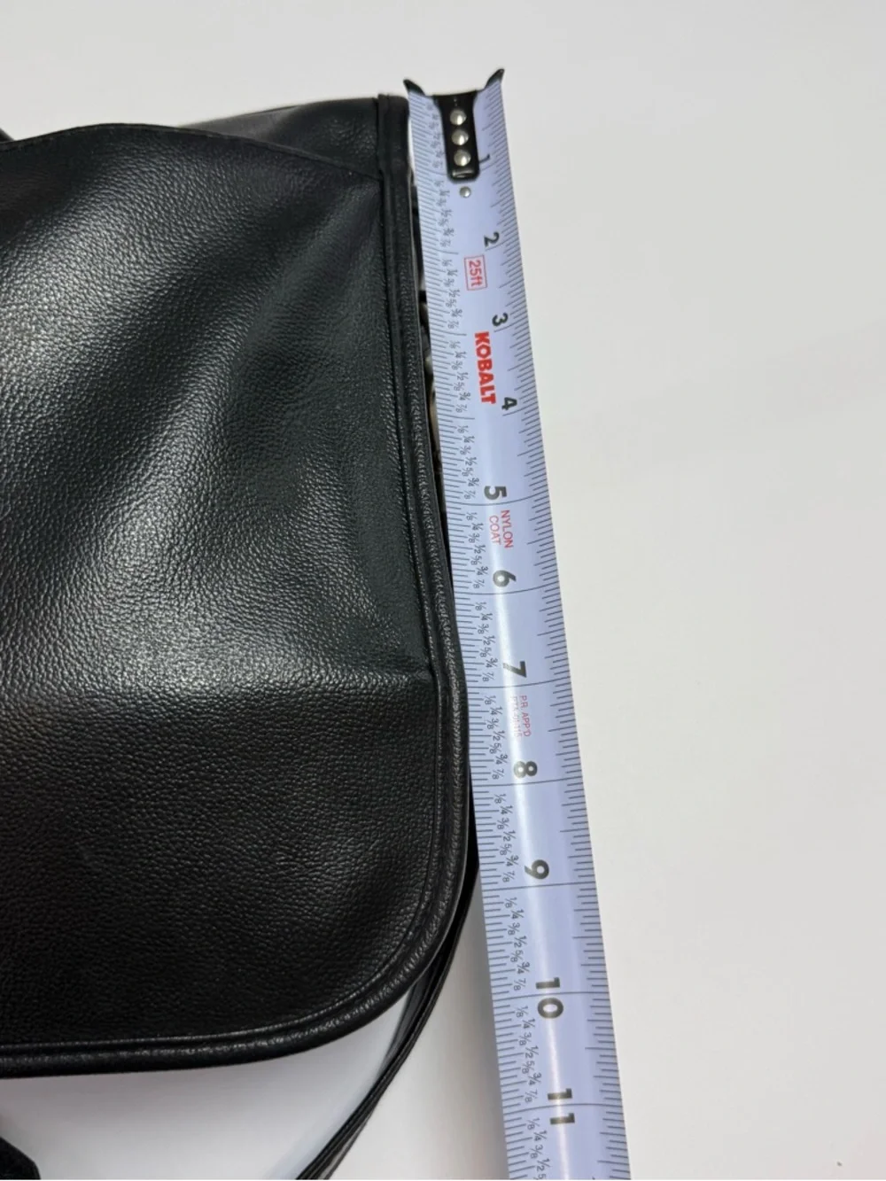 SOREN Black Leather Messenger Bag Briefcase Laptop Crossbody Work Bag EUC